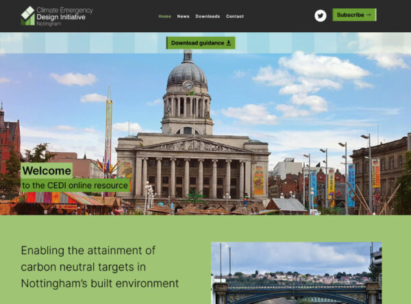 Nottingham CEDI website screenshot