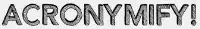 Acronymify acronym generator logo