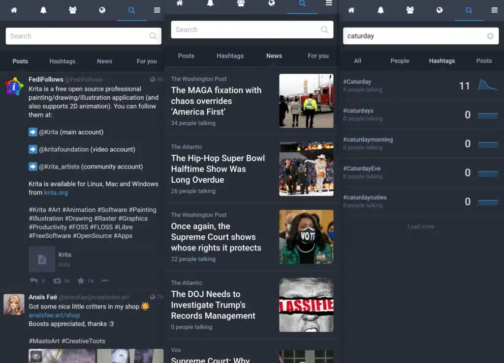 Mastodon screenshot - a possible Twitter alternative