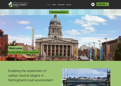 Nottingham CEDI: architecture web design