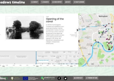 Meadows Timeline: online mapping and local history timeline