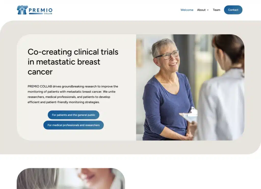 PREMIO COLLAB website screenshot