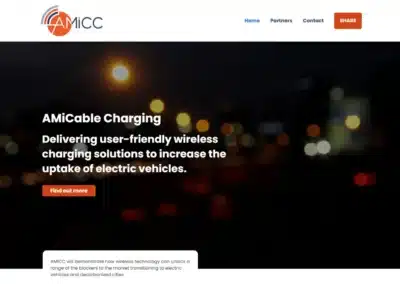 Project AMiCC: sustainability project web design