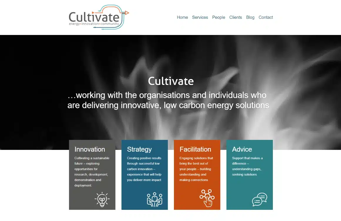 Cultivate Innovation: Consultancy web design